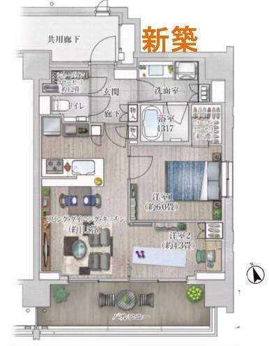  間取り図写真