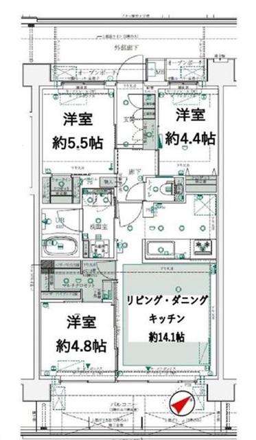  間取り図写真