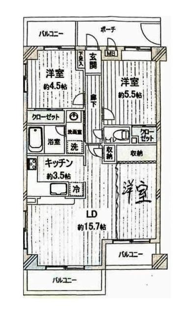  間取り図写真