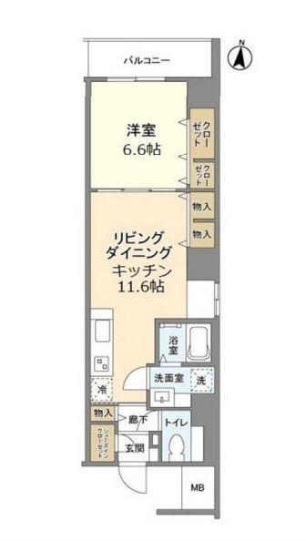 コスモグランス東日暮里の間取り