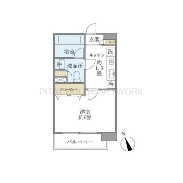 エコロジー白山レジデンスの間取り