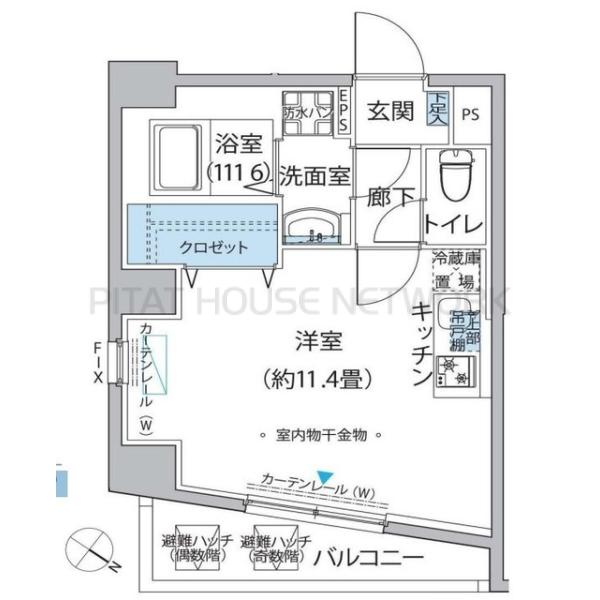 FIORE KOMAGOMEの間取り