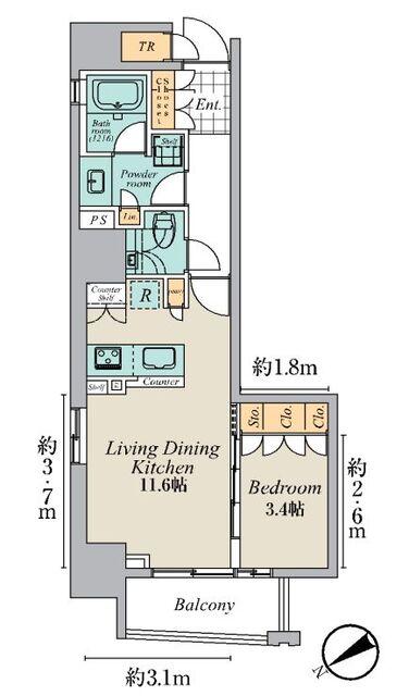  間取り図写真