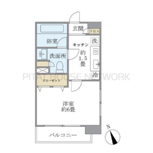 エコロジー白山レジデンスの間取り