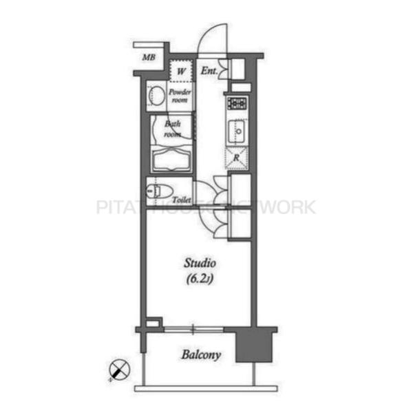 アパートメンツ千駄木の間取り