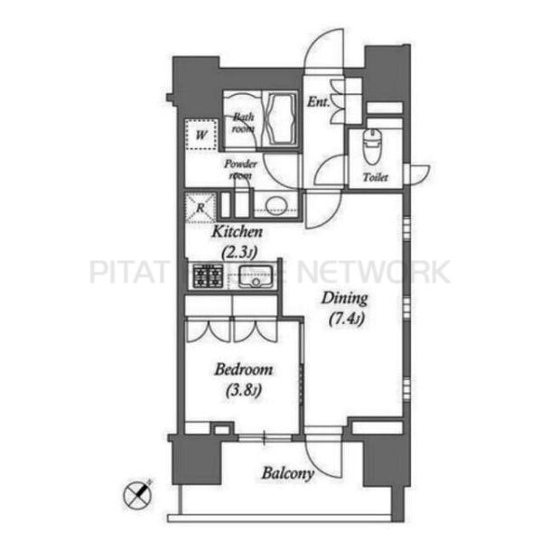 アパートメンツ千駄木の間取り