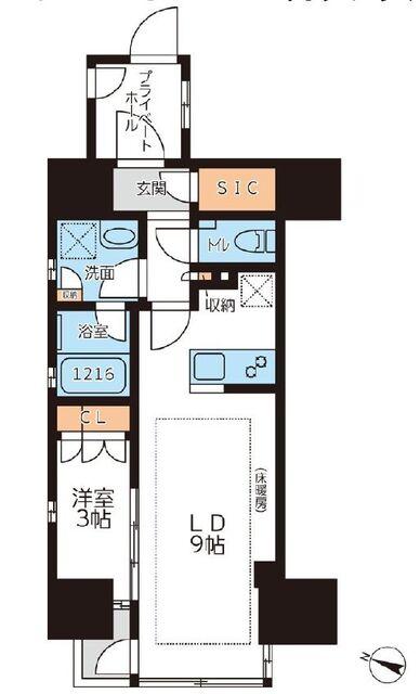 グランカーサ本駒込の間取り