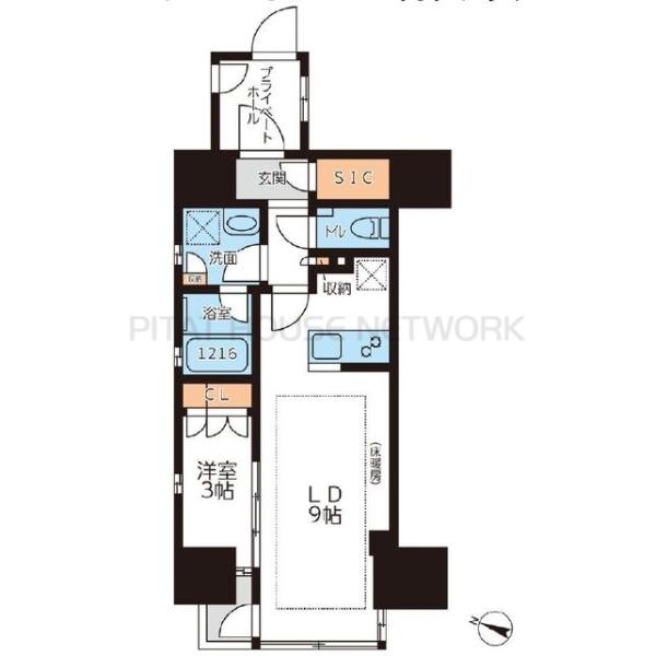 グランカーサ本駒込の間取り