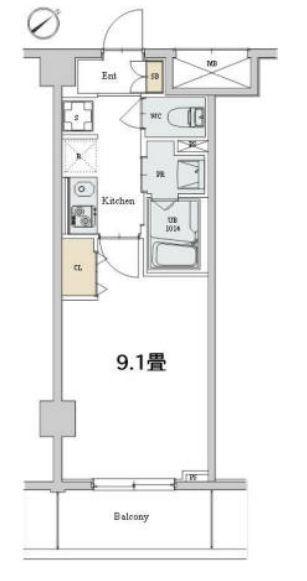 カスタリア本駒込の間取り
