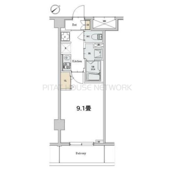 カスタリア本駒込の間取り