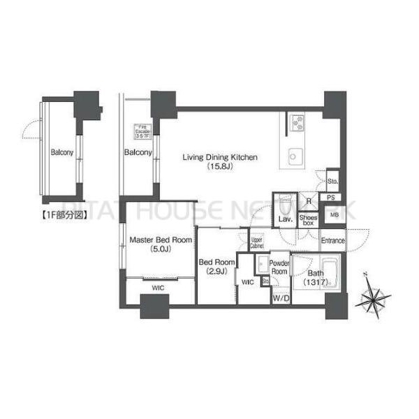 コンフォリア日暮里の間取り