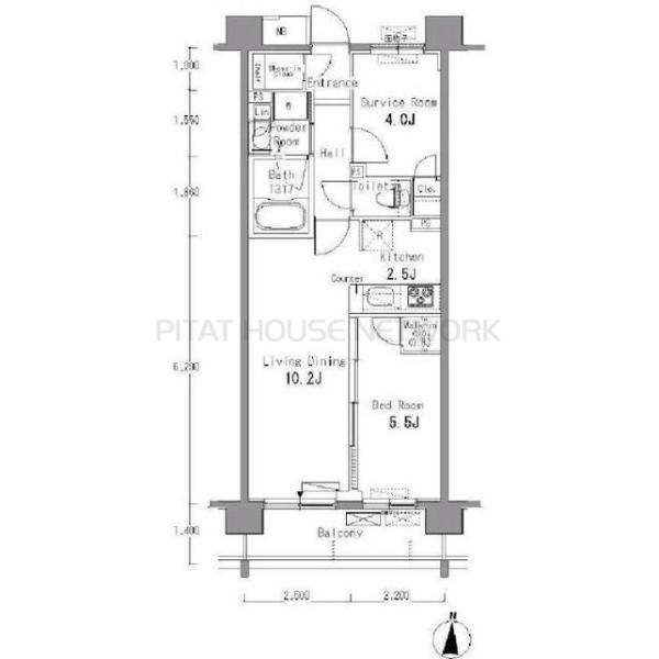 ParkAxis滝野川の間取り