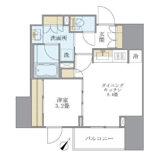 アパートメンツ巣鴨の間取り