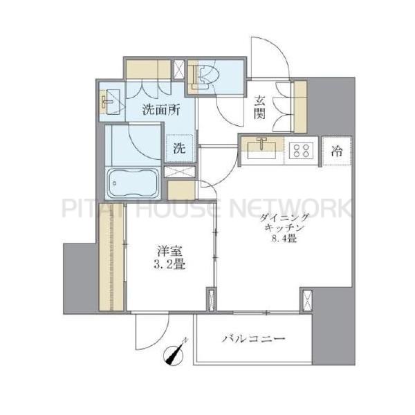 アパートメンツ巣鴨の間取り