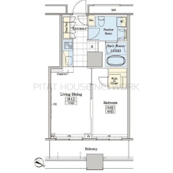 レジディアタワー上池袋の間取り