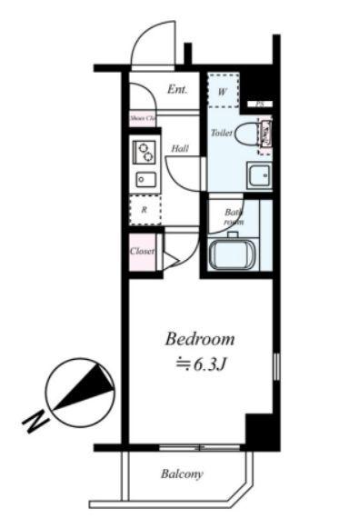 アプレシティ本駒込の間取り