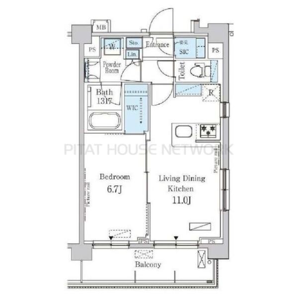 パークアクシス駒込HILLTOPの間取り