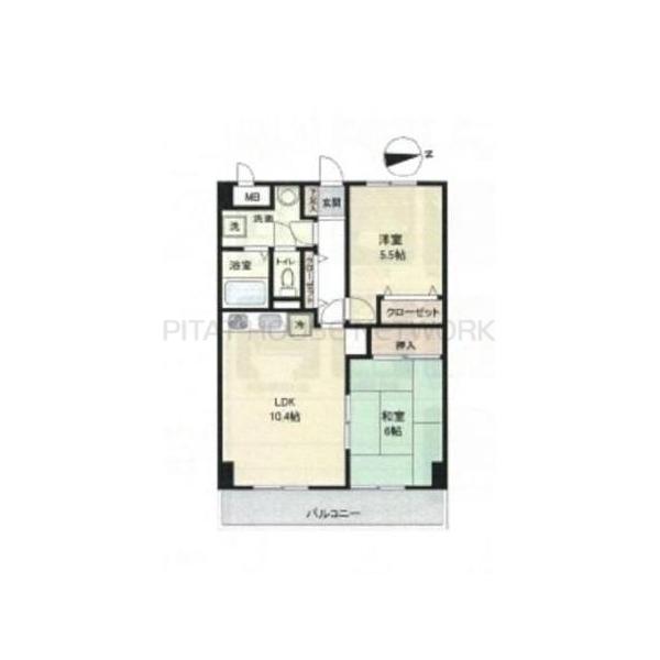 マンション白陽の間取り