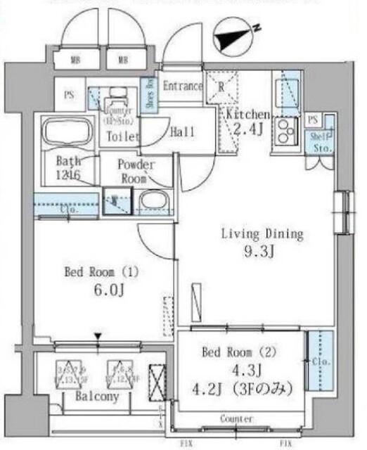 ParkAxis駒込の間取り