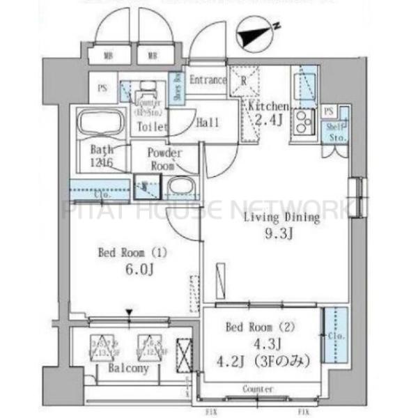 ParkAxis駒込の間取り