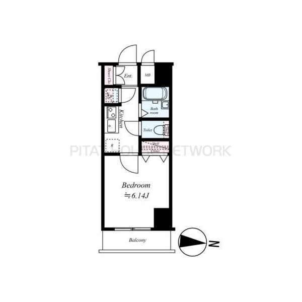 反転タイプの別部屋となります。