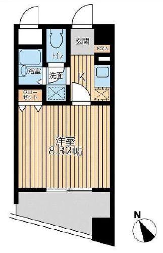 アブレスト西日暮里の間取り