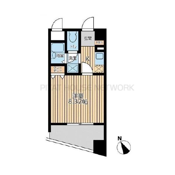 アブレスト西日暮里の間取り