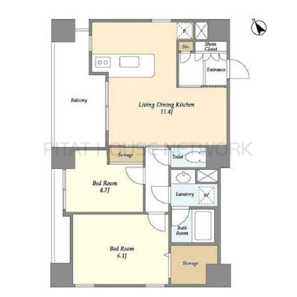 アブレスト動坂の間取り