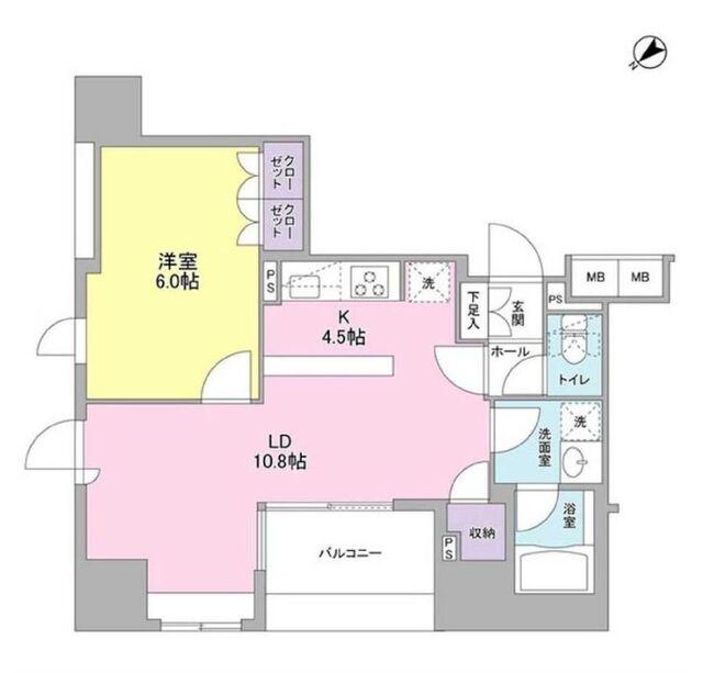 コンフォリア池袋DEUXの間取り