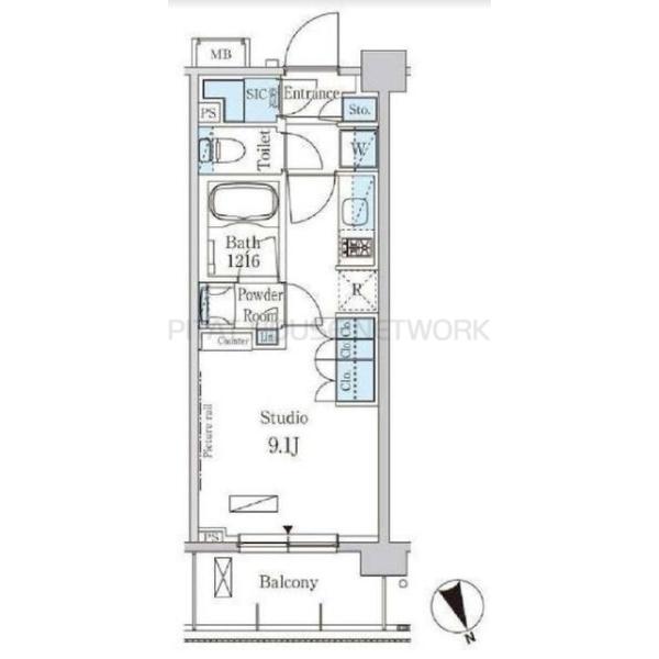 パークアクシス駒込HILLTOPの間取り