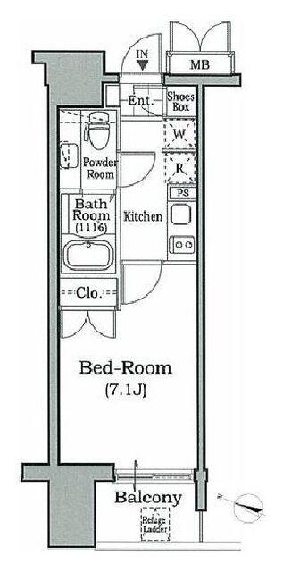 レジディア文京本駒込の間取り