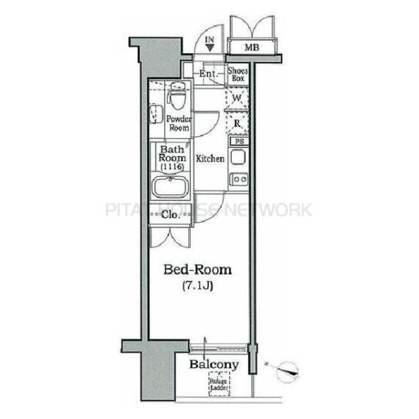 レジディア文京本駒込の間取り