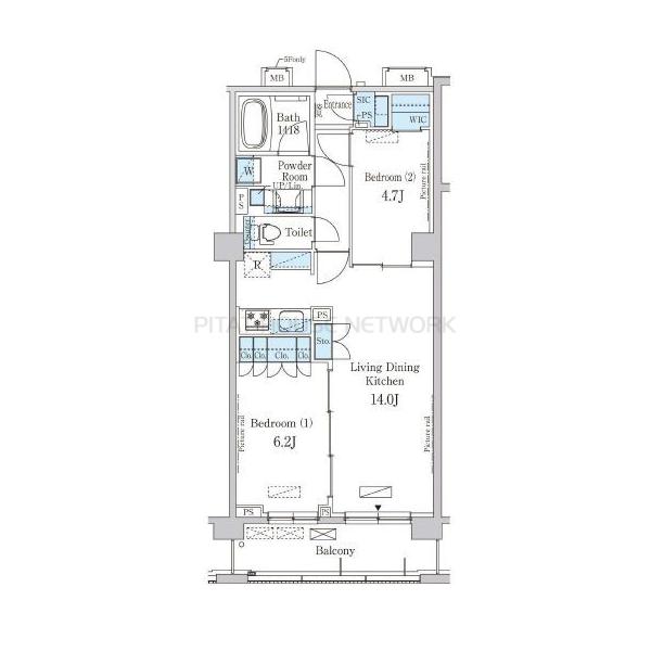 パークアクシス駒込HILLTOPの間取り
