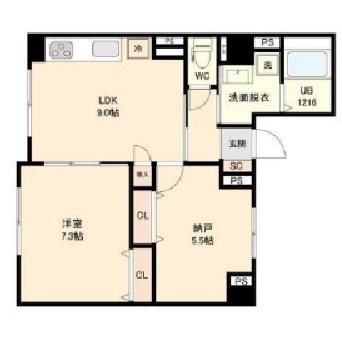 アブレスト西日暮里の間取り