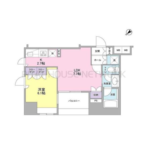 コンフォリア池袋DEUXの間取り