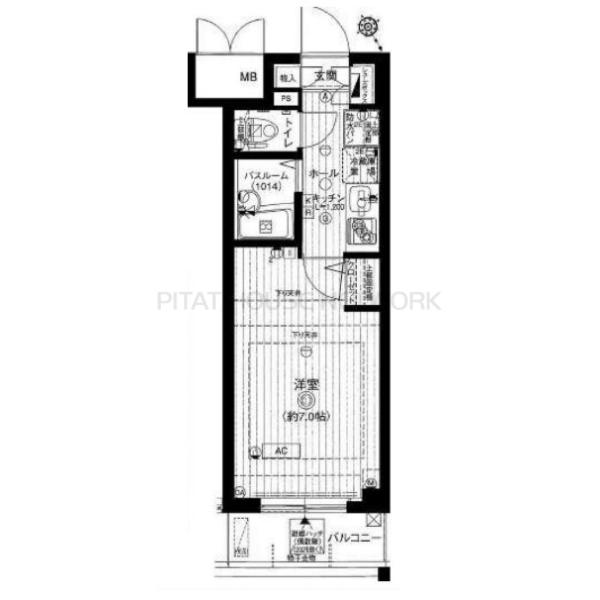 エステムコート駒込六義園の間取り