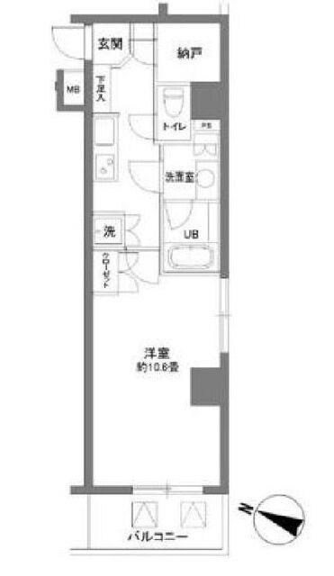 カスタリア大塚Ⅱの間取り