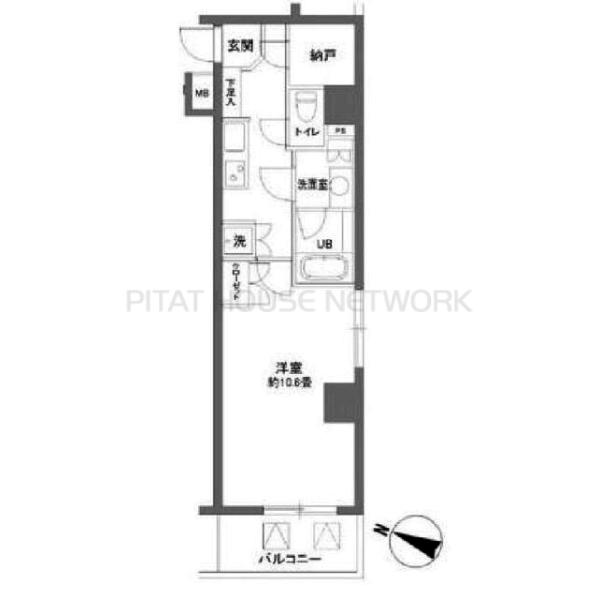 カスタリア大塚Ⅱの間取り