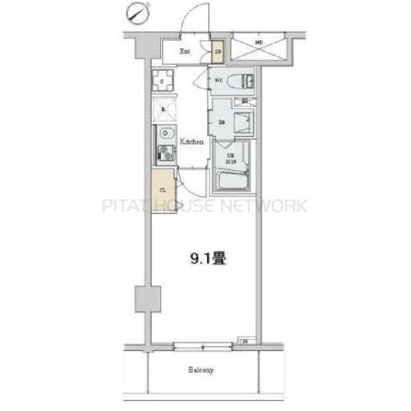 カスタリア本駒込の間取り
