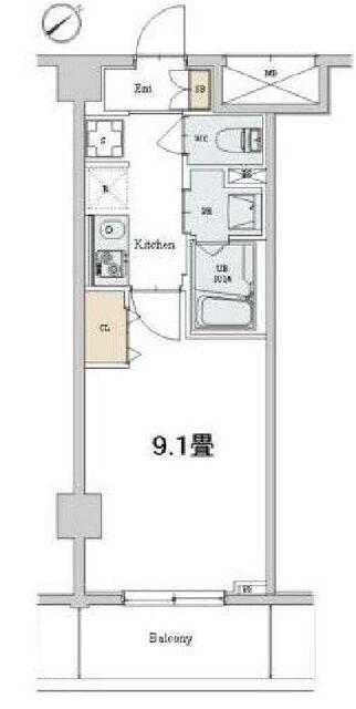 カスタリア本駒込の間取り