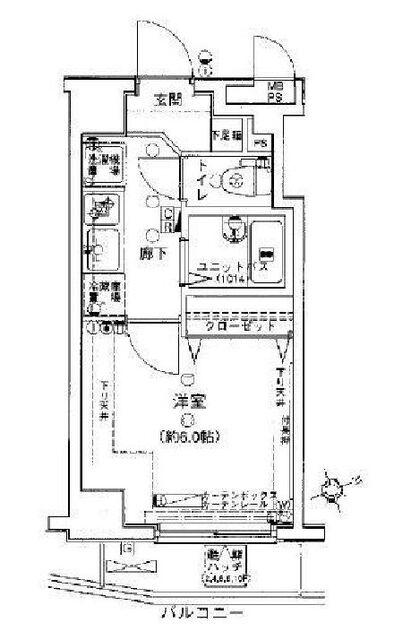 ヴェルト池袋ウエストフォートの間取り