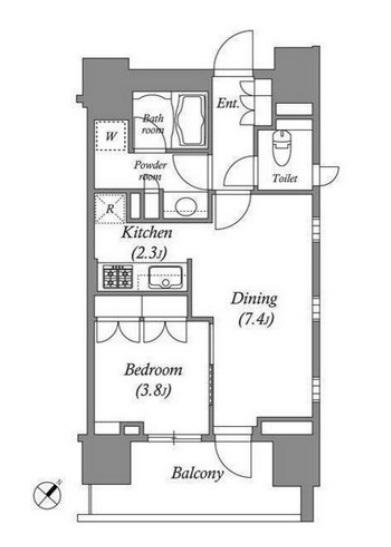 アパートメンツ千駄木の間取り