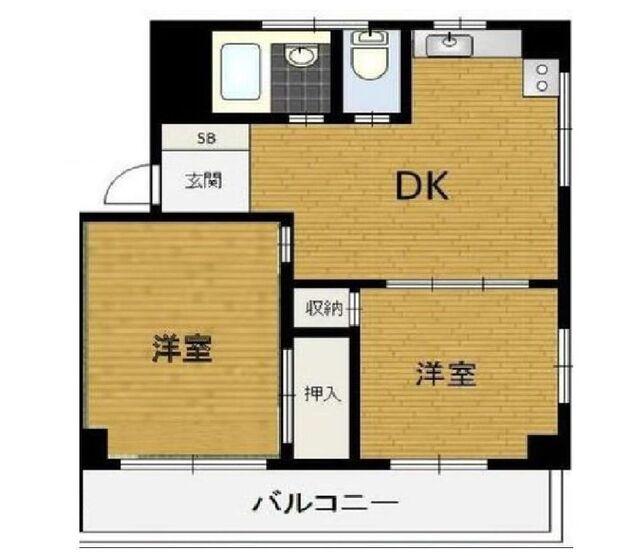 シャトーサンケイの間取り