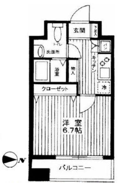 スパシエ田端の間取り