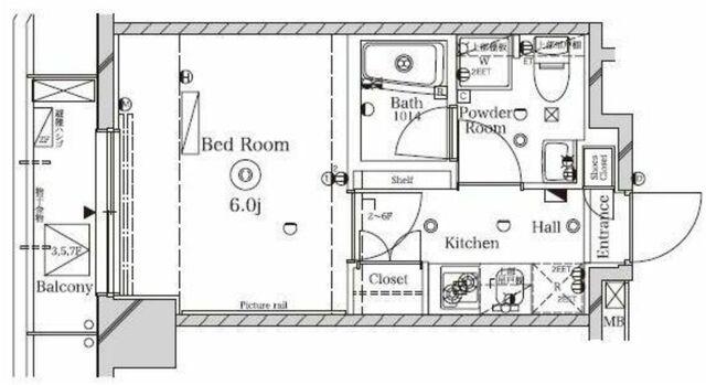 ラフィスタ池袋の間取り
