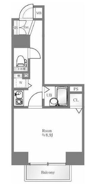 退去前、内見不可のお部屋です