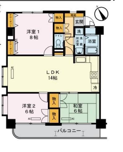 マハール南大塚の間取り