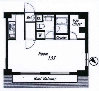 プレールドゥーク高輪の間取り