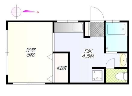 ハイツ亀崎の間取り