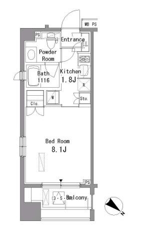 パークアクシス西ヶ原の間取り